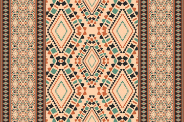 Ethnic pattern.beautiful pattern. folk embroidery,bohemian style,aztec geometric art ornament print.ethnic abstract Inkatha art.Seamless fabric.design for fabric, carpet, wallpaper, clothing	