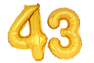 Gold numbers '43' isolated on white background.png
