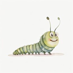 caterpillar cartoon illustration 