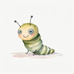 caterpillar cartoon illustration 