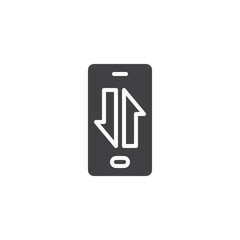 Mobile Data Transfer vector icon