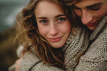 Intimate Moment on the Seaside Adventure