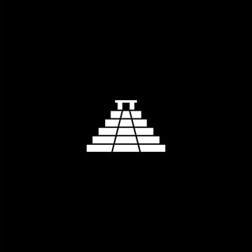 recommend clip art: Chichen Itza, Mexico icon isolated on dark background