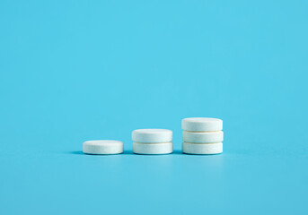 Increasing the dose of pills, medication and health care.