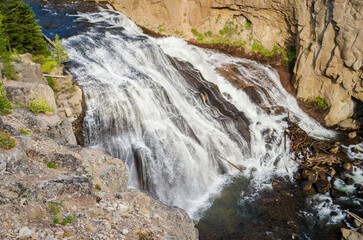 Moose Falls at Yellowstone National Park