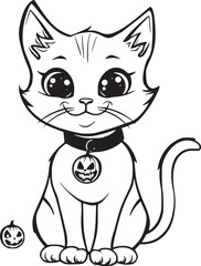 pumpkin cat. Collection kiiten with pumkin. Fuuny pets. Happy halloween