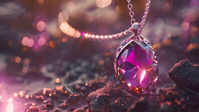 Beautiful and luxury natural gemstone pendant match to tiny silver necklace