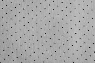 Polka dot fabric background, monochrome. Dotted textile pattern, black and white. Chiffon fabric....