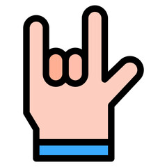 Vector Icon maloik, hand, hands and gestures, gestures, sign