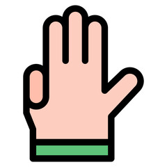 Vector Icon three, hand, hands and gestures, gestures, sign