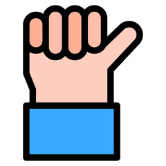 Vector Icon come on, hand, hands and gestures, gestures, sign