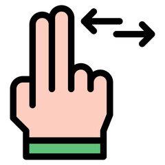 Vector Icon move, hand, hands and gestures, gestures, sign