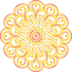 This is simple and vector Mandala background and it is editable.