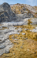 Mammoth Hot Springs at Yellowstone National Park