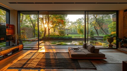 Modern residential, hotel, and homestay interior spaces