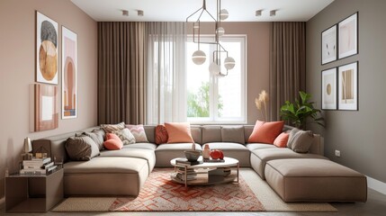 Cozy Bedroom with Earthy Tones, Great for Real Estate Listings and Comfortable Home Design