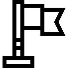 Vector Icon flag, peace, maps and flags, symbol, flags