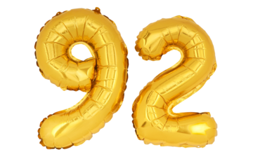 Gold numbers '92' isolated on white background.png