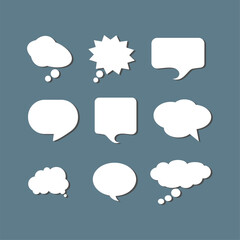 Cartoon Speech Balloons Space for Your Ideas