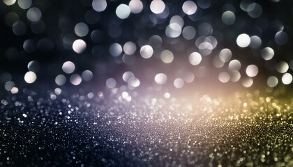 Abstract blur bokeh banner background. Rainbow colors, pastel purple, blue, gold yellow, white silver, pale pink bokeh background