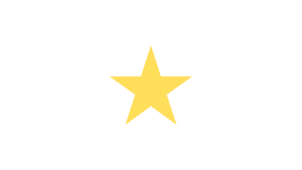 Gold Star or favorite flat icon for apps and websites I Yellow Star Icon PNG