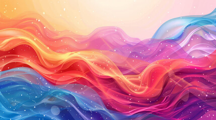 multicolored fog wave background