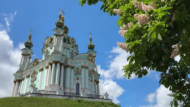 St. Andrew's church in Kyiv Ukraine. Andreyevskaya tserkov.