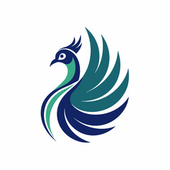 A peacock logo icon