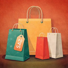 Paper bags for packaging your product.