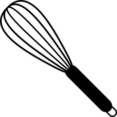 Balloon whisk for mixing and whisking icon for graphic design, logo, web site, social media, mobile app, ui illustration
