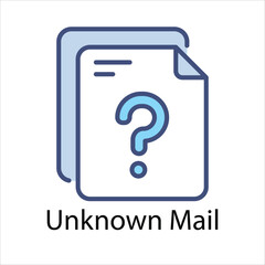 Unknown Mail Vector icon