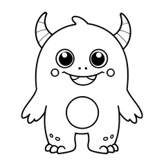 Cute vector illustration friendly hand drawn for kids page