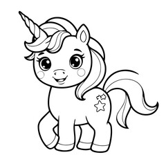 Naklejka premium Simple vector illustration of rainbow drawing for toddlers coloring activity