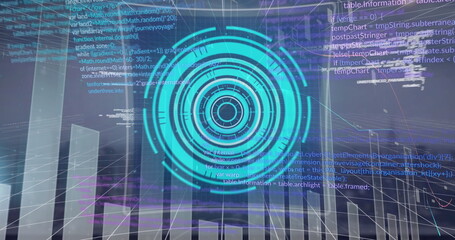 Image of scope scanning and data processing over digital screen