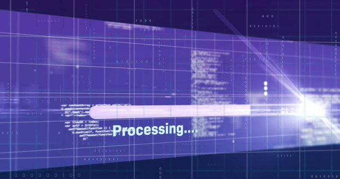 Image of data processing over 6g text
