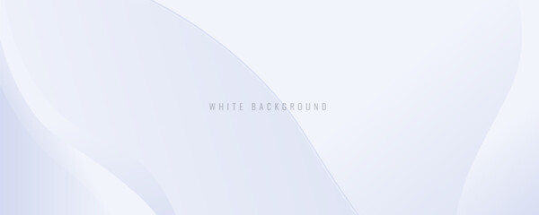 Modern abstract white wavy background with smooth color.