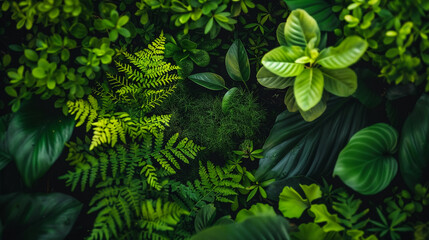 green leaves in the forest - Powered by Adobe