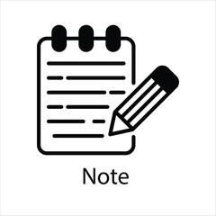 Note  Vector icon