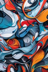 Dynamic Graffiti Background: Urban Art Inspiration