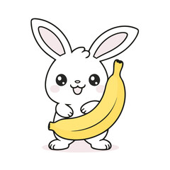 Cute Bunny for kids vector illustration