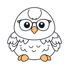 Cute vector illustration of a Eagle for youngsters' imaginative stories