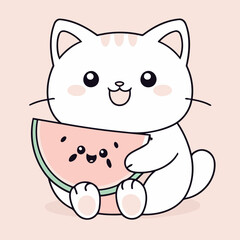 Cute vector illustration of a Kitten for toddlers' playful adventures