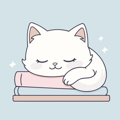 Cute Kitten for kids story book vector illustration