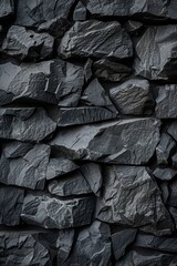 Natural Stone Texture: Rough Grey Wall Background