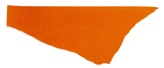  Isolated orange velvety paper ripped messages torn with copy space