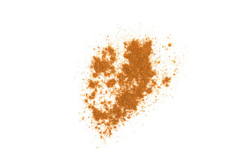 Cinnamon powder  isolated on white background. Spicy spice for baking, desserts and drinks....