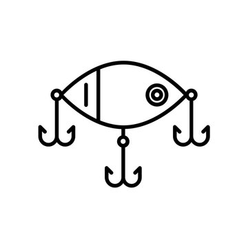 recommend clip art: fishing hook icon. outline icon