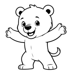 Simple vector illustration of doodle doodle for toddlers worksheet