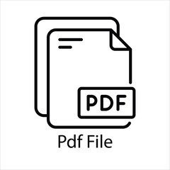 Pdf File Vector icon