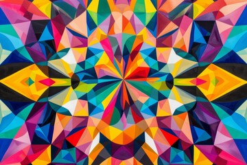A kaleidoscope of geometric patterns and vibrant colors